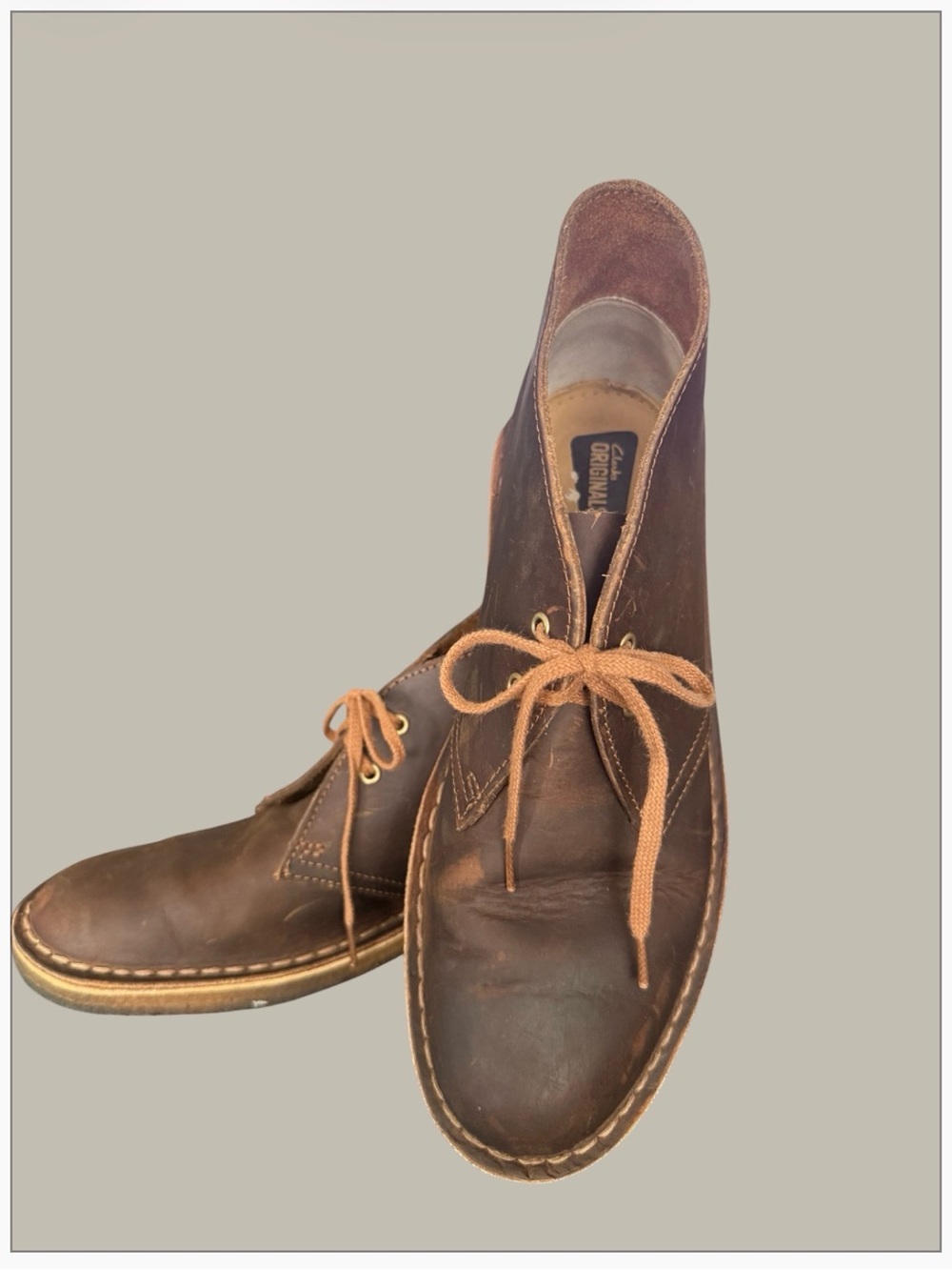 Clarks Original Boot’s Men Size 9 Brown Leather .